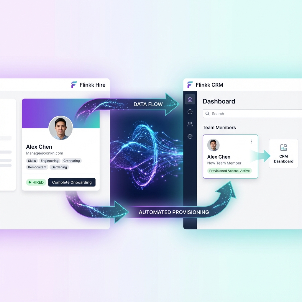 Hire to CRM workflow